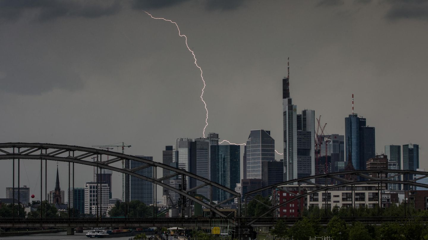 Blitz in Frankfurt