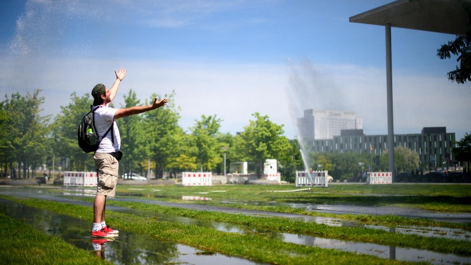 Wassersprenger in Berlin