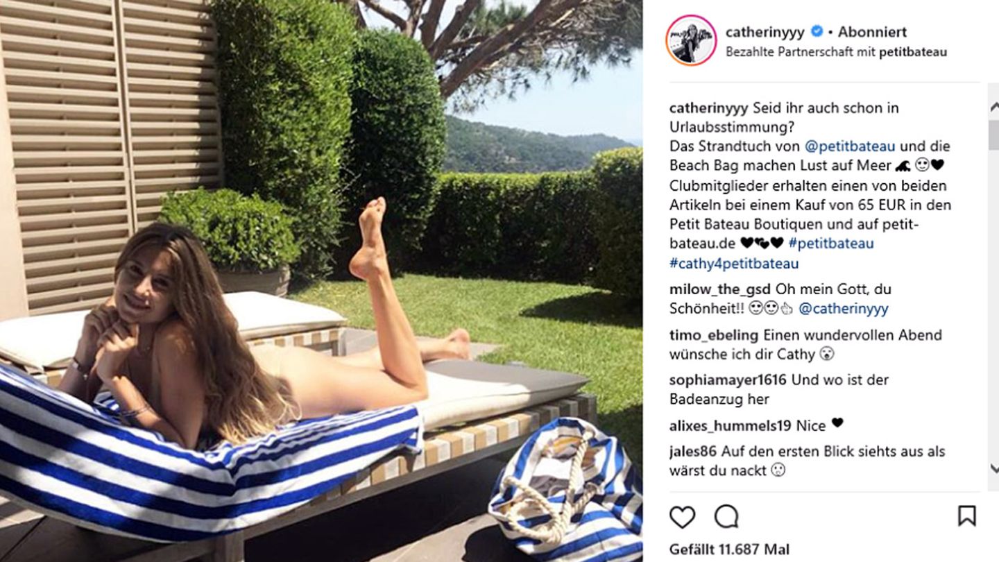 Cathy Hummels im Urlaub an der Côte d’Azur