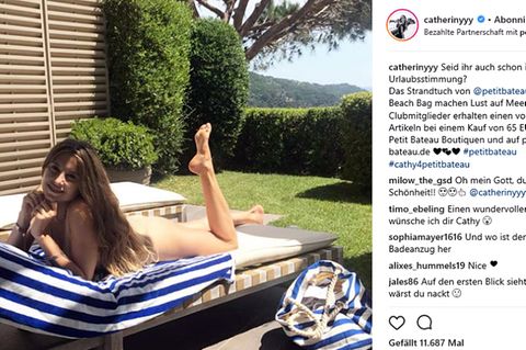 Cathy Hummels im Urlaub an der Côte d’Azur