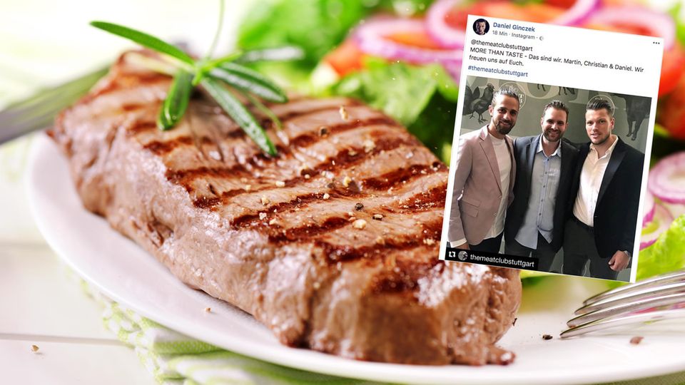 Die Fußballprofis Daniel Ginczek und Martin Harnik sind gemeinsam mit Christian Hartmann Mitinhaber eines Fleischrestaurants in Stuttgart
