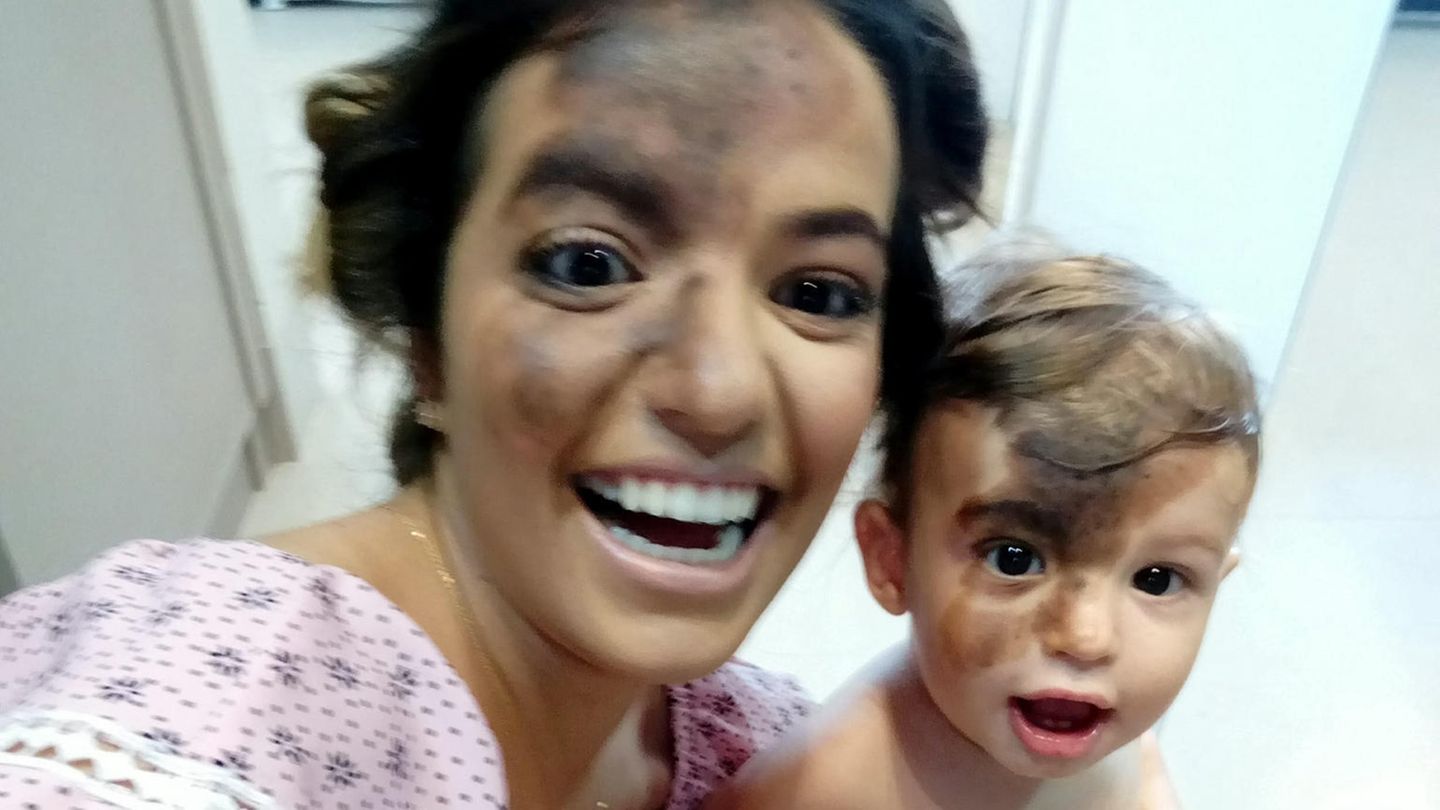 Carolina Giraldelli und ihr kleiner Sohn Enzo