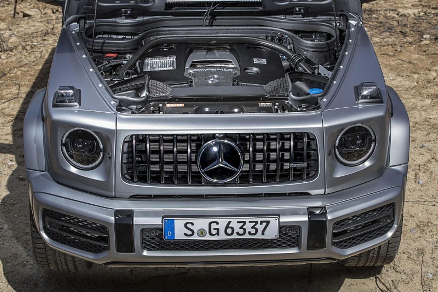 Der Motor im Mercedes-AMG G 63 leitet 585 PS