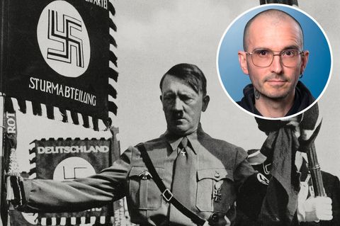 Der Kriminalbiologe Mark Benecke hat schon vor 15 Jahren Schädelfragmente von Adolf Hitler untersucht. Er ist sich sicher: Hitler ist tot "oder läuft ohne Kiefer in Argentinien rum".