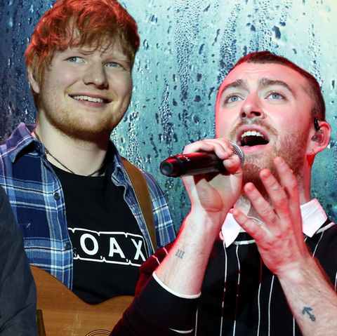 (v.l.) Max Giesinger, Ed Sheeran und Sam Smith