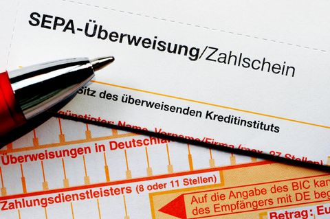 IBAN Sepa-Überweisungsschein