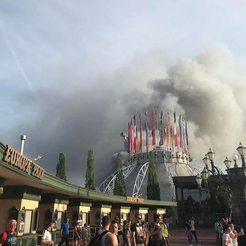 Brand im Europapark