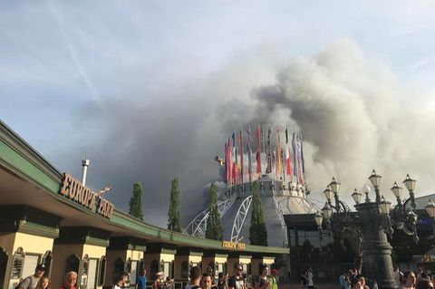 Brand im Europapark