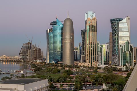 Die Skyline von Doha