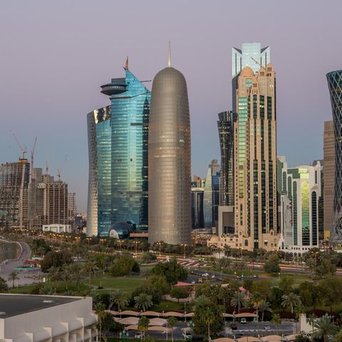 Die Skyline von Doha