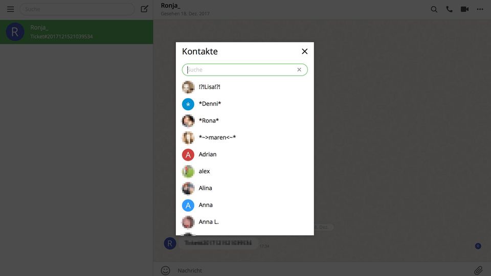 So sieht ICQ heute aus Screenshot von den Messanger ICQ auf einem Mac