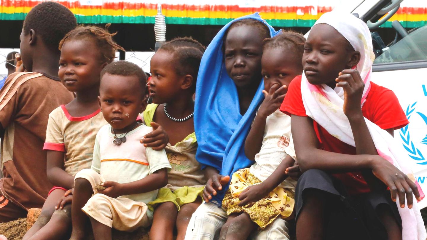 Kinder in einem Flüchtlingslager im Südsudan