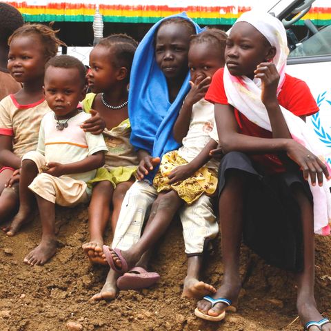 Kinder in einem Flüchtlingslager im Südsudan