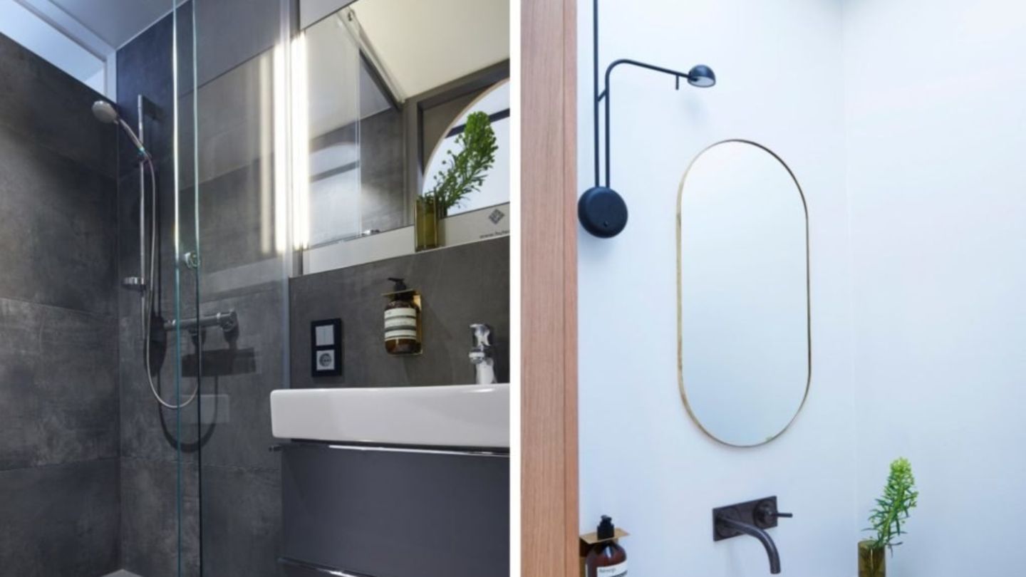 Eine stylisches Bad wird ebenfalls eingebaut.