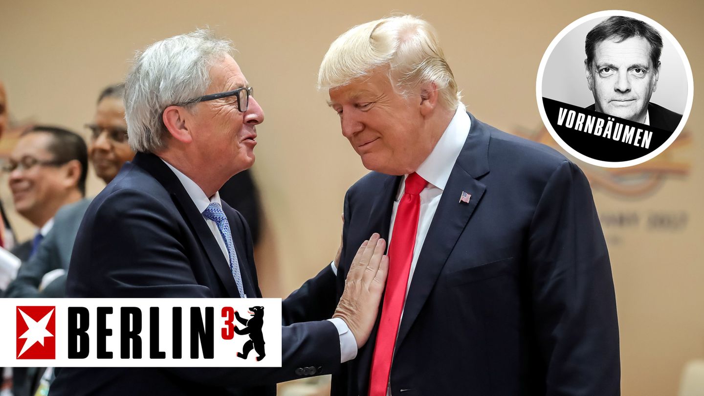 EU-Kommissionspräsident Jean-Claude Juncker (l.) und US-Präsident Donald Trump
