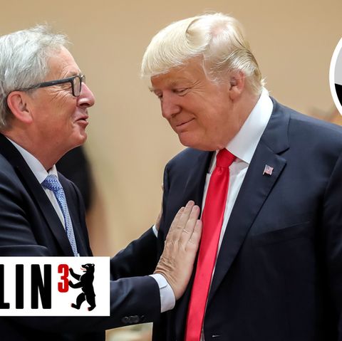 EU-Kommissionspräsident Jean-Claude Juncker (l.) und US-Präsident Donald Trump