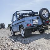 Auch als Cabrio ist die G-Klasse geländegängig