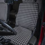 Stil der frühen 1980er: Sitze mit Karobezug