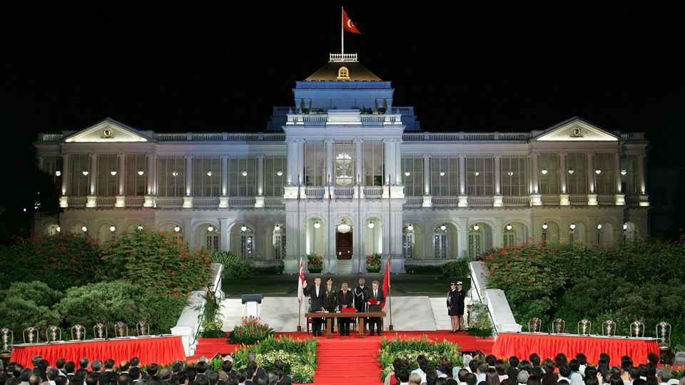 Singapur: Präsidentenpalast Istana