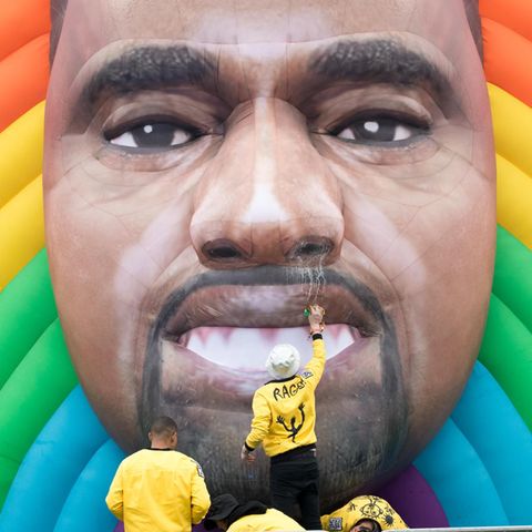 Ein Bild, das Kanye West zeigen soll