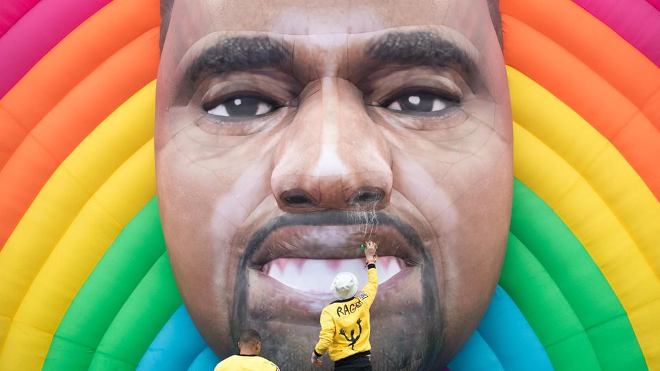 Ein Bild, das Kanye West zeigen soll