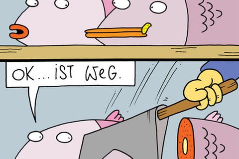 Cartoons von Martin Zak: Du hast da was im Mundwinkel