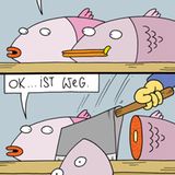 Cartoons von Martin Zak: Du hast da was im Mundwinkel