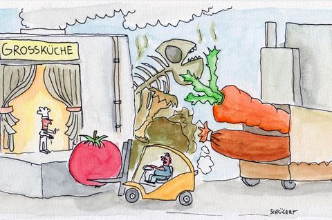 Cartoon: Wo gibt es solche Lieferungen?