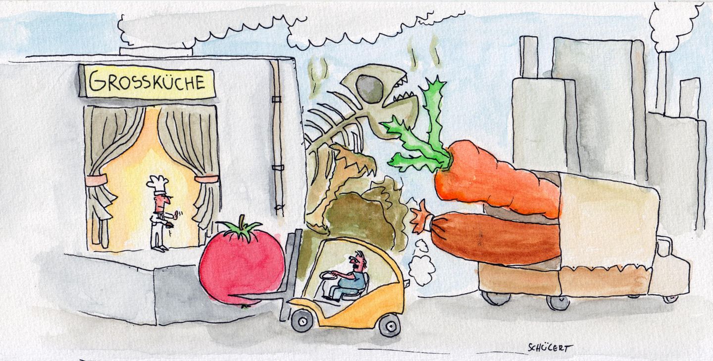 Cartoon: Wo gibt es solche Lieferungen?