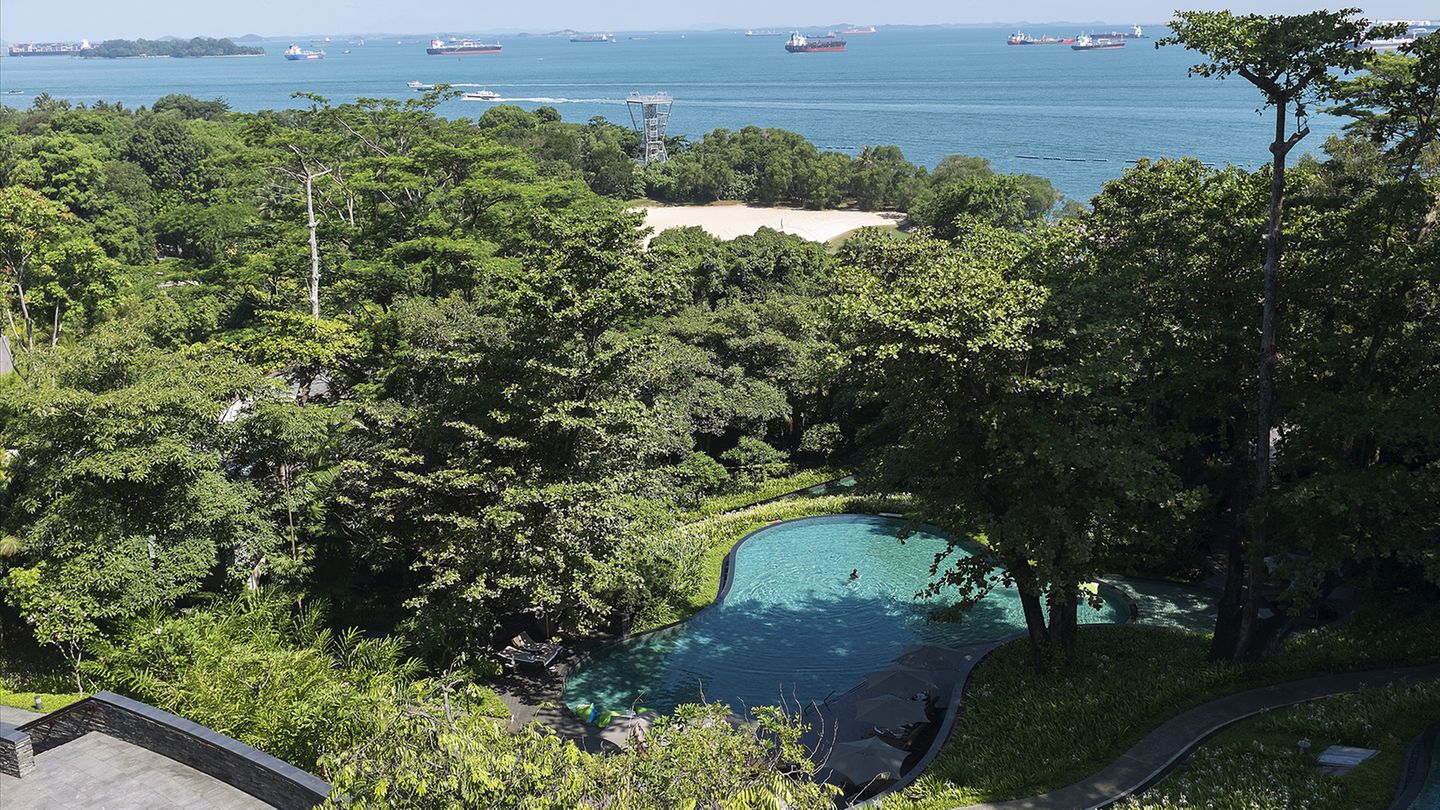 Die Gegend um das Capella Resort wiesen die Behörden von Singapur für die Tage rund um den Gipfel bereits als Sicherheitszone aus. Privatpersonen dürfen dann keine Waffen, Megaphone oder Transparente dorthin mitbringen.