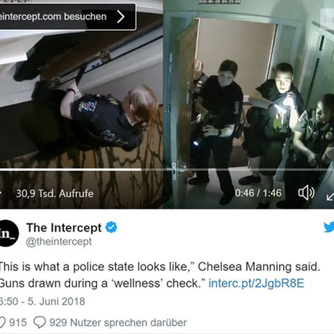 Whistleblowerin Chelsea Manning und der Polizeieinsatz in ihrer Wohnung