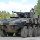 Der 8x8 Boxer mit Lance-Turm.  