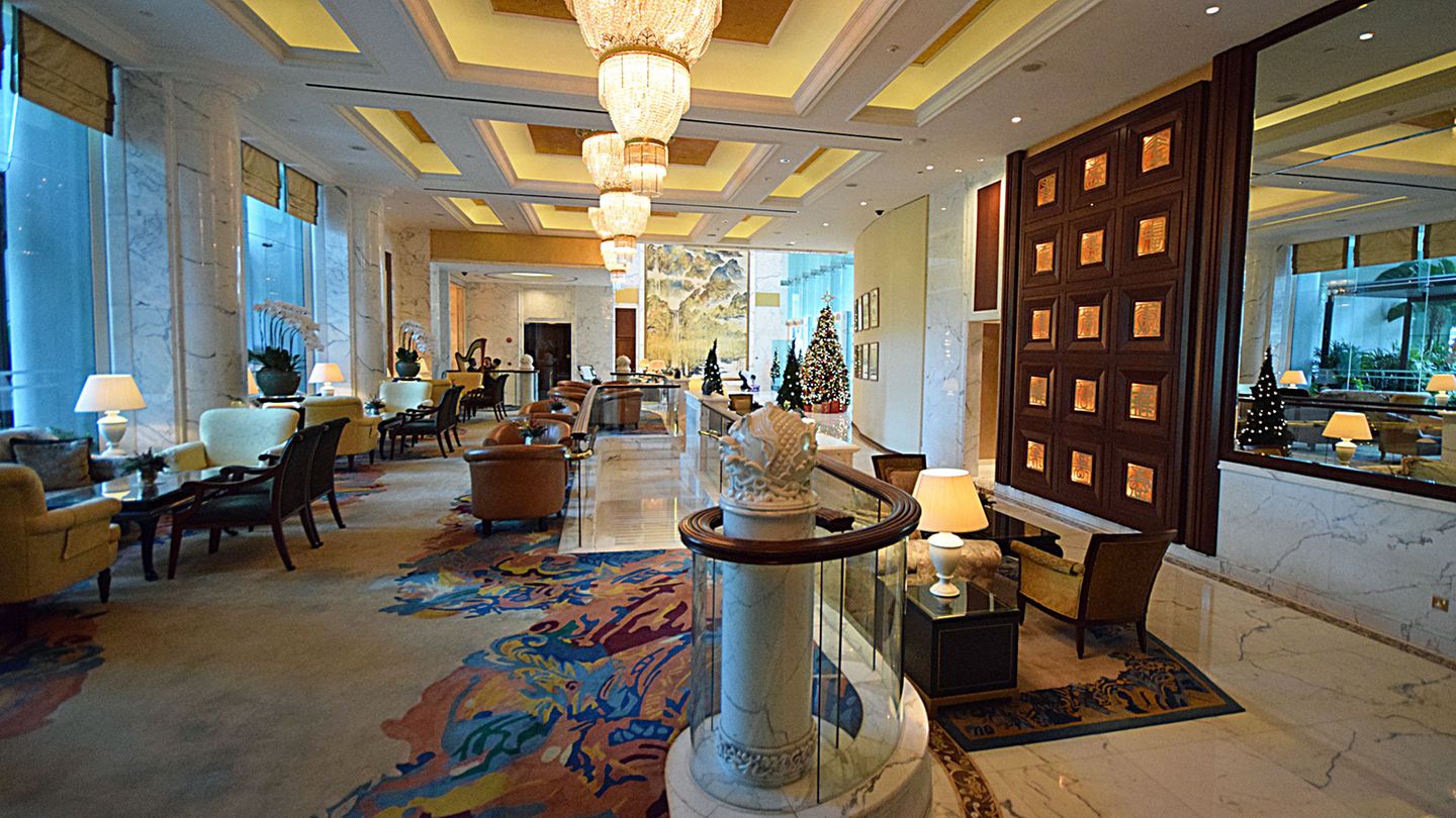 Blick in die Lobby des Valley Wings: In diesem Haus steigen bei Singapur-Besuchen gerne US-Präsidenten ab. Zuletzt nächtigten hier Barack Obama und auch George W. Bush.