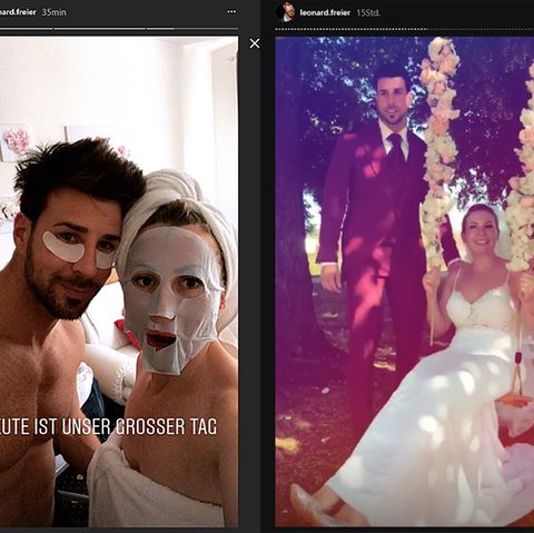 Von den Vorbereitungen bis zum Kuss: Leonard Freier dokumentierte seine Hochzeit ausführlich bei Instagram