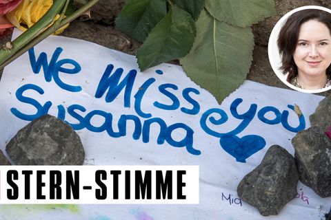 In der Nähe des Fundortes der Leiche von Susanna F. haben Menschen persönliche Trauerbekundungen abgelegt. Der Fall zeigt wesentliche Schwachstellen in der deutschen Asylpolitik auf, schreibt unsere stern-Stimme Sylvia Steinitz.