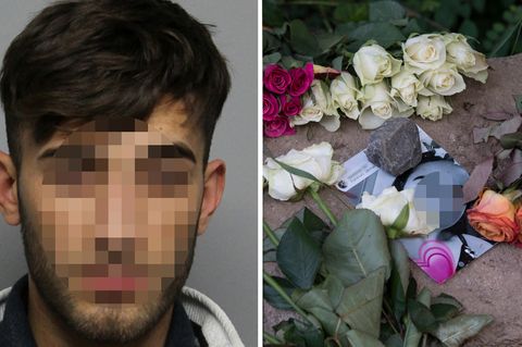 Der im Irak gefasste Ali B., Blumen und Bilder am Fundort der Leiche von Susanna in Wiesbaden