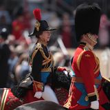 Auch Prinzessin Anne, die einzige Tochter von Königin Elizabeth II., begleitete die Parade hoch zu Ross.