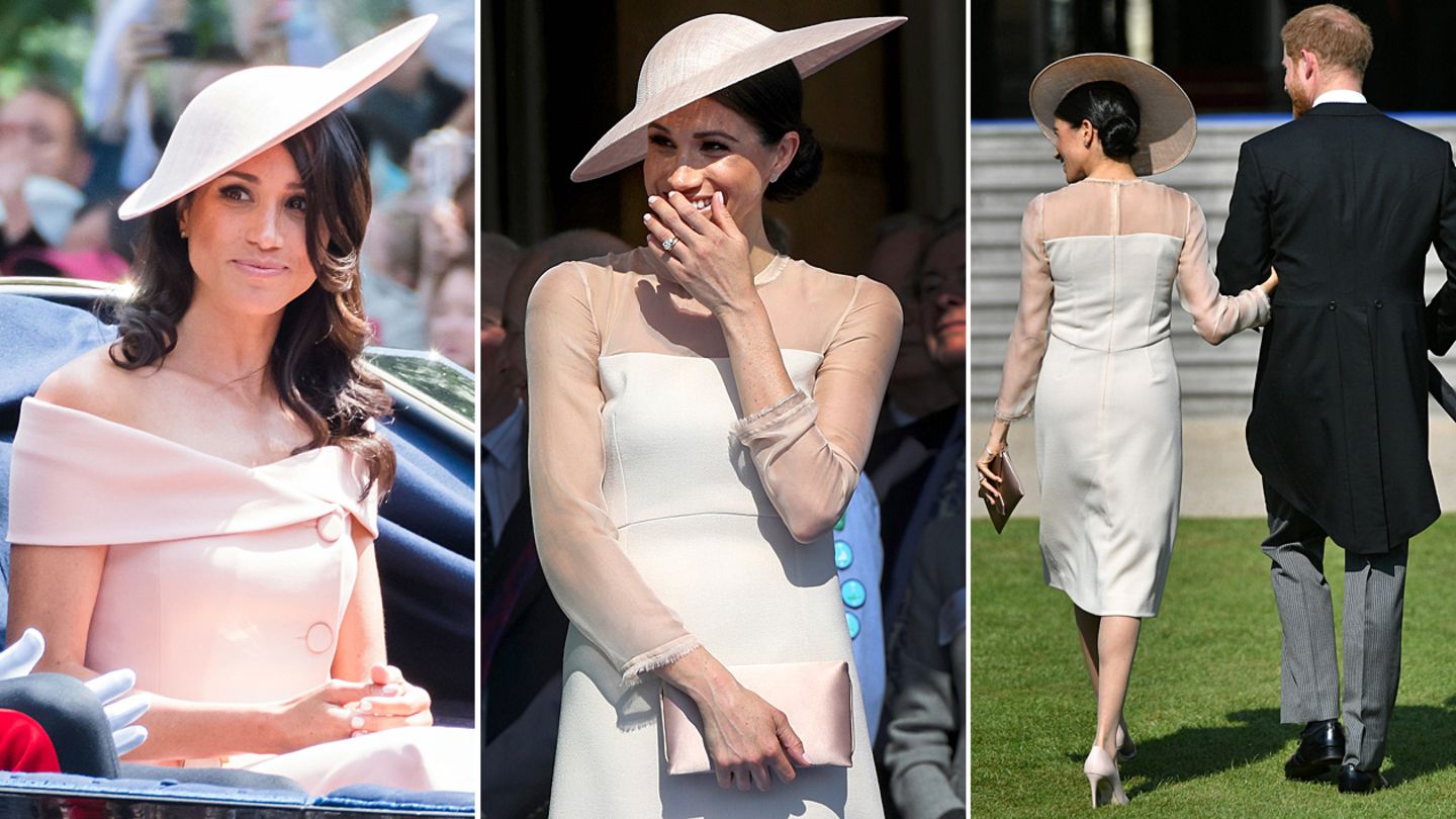 Meghan Markle bei ihren beiden offiziellen Auftritten nach der Hochzeit mit Prinz Harry