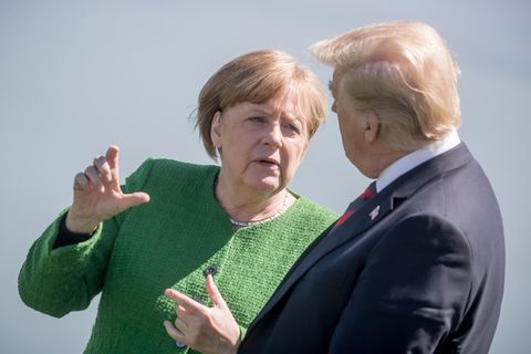 Angela Merkel hat die zurückgezogene Zustimmung von Donald Trump zur gemeinsamen Erklärung der G7-Staaten scharf kritisiert