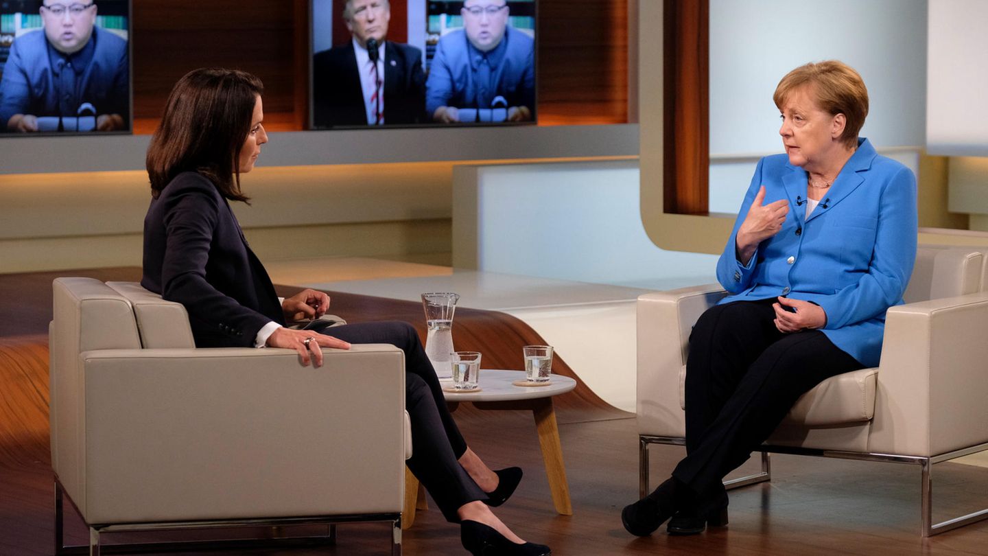 Bundeskanzlerin Angela Merkel bei "Anne Will" (ARD) über Susanna, G7 und die Bamf-Affäre