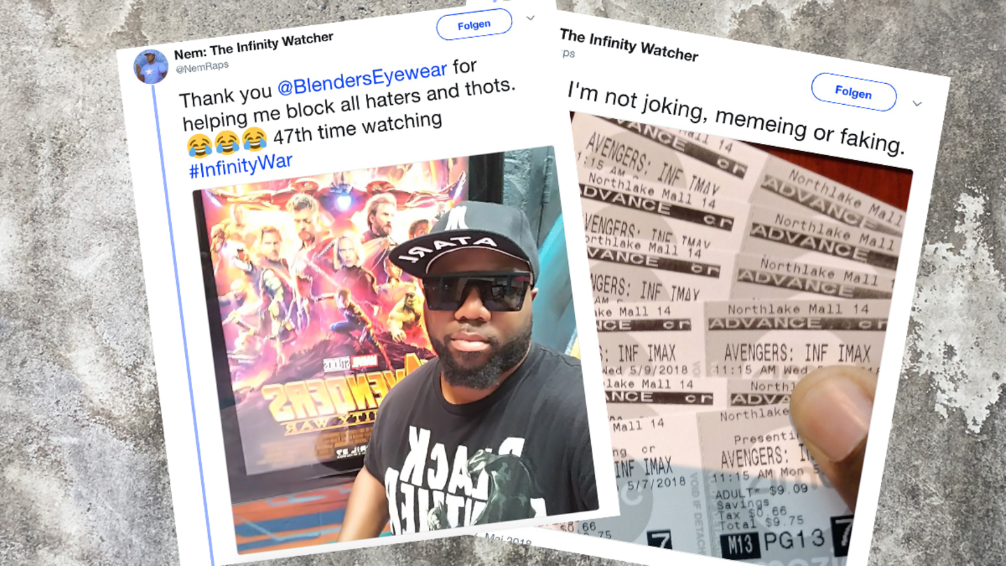 USA: Dieser Fan guckte "The Avengers: Infinity War" bereits 48 Mal