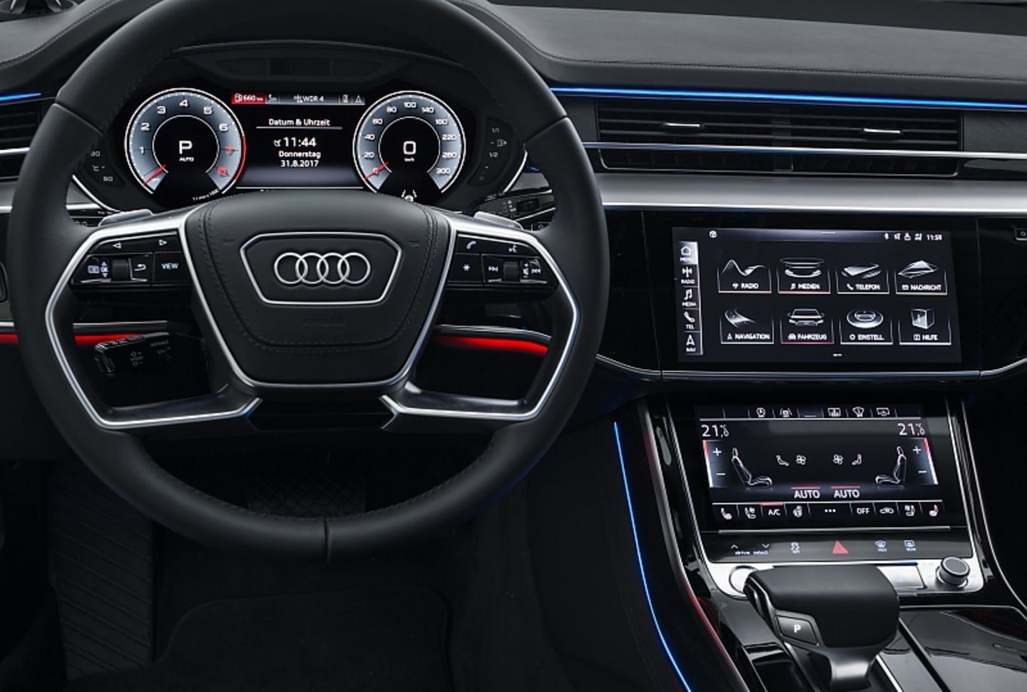 Das Cockpit des Audi A8 50 TDI Quattro