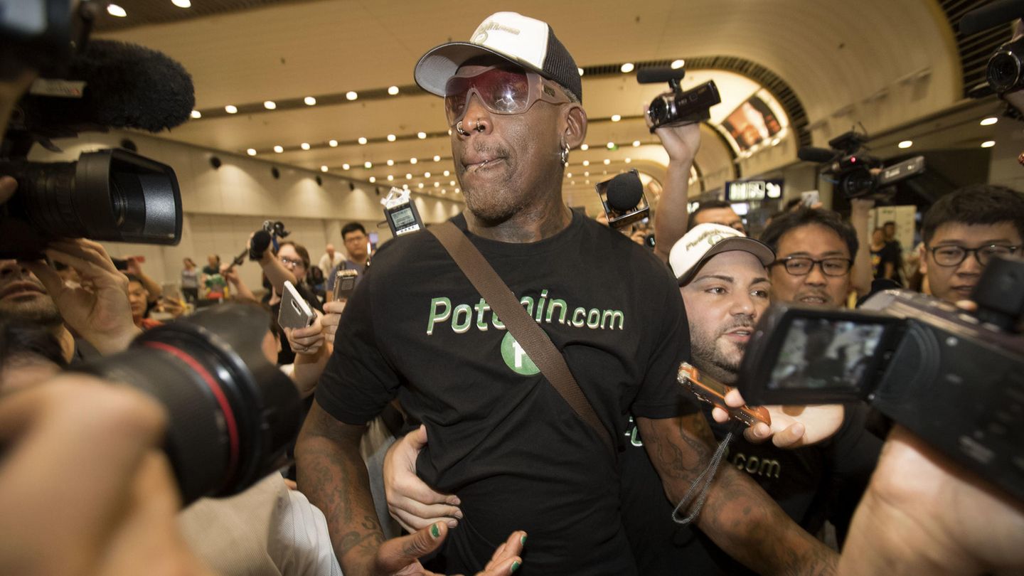 Der frühere US-Basketballstar Dennis Rodman lässt sich das Treffen zwischen Donald Trump und Kim Jong Un nicht entgehen