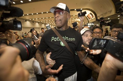 Der frühere US-Basketballstar Dennis Rodman lässt sich das Treffen zwischen Donald Trump und Kim Jong Un nicht entgehen