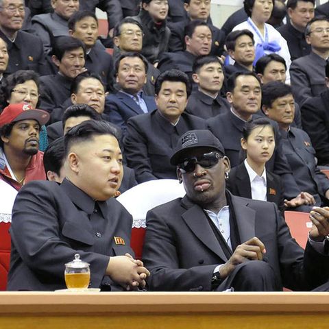 Ex-US-Basketballstar Dennis Rodman und Nordkoreas Machthaber Kim Jong Un