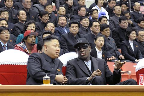 Ex-US-Basketballstar Dennis Rodman und Nordkoreas Machthaber Kim Jong Un