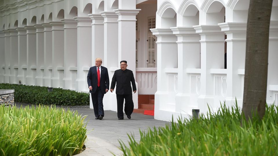Gipfeltreffen zwischen Nordkorea und USA: Donald Trump und Kim Jong Un in Singapur Gipfeltreffen zwischen Nordkorea und USA: Donald Trump und Kim Jong Un in Singapur