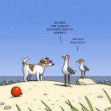 Cartoon zum Tag des Notrufs: Wo bleibt Feuerwehrmann Horst?