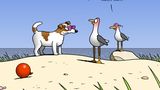 Cartoon zum Tag des Notrufs: Wo bleibt Feuerwehrmann Horst?
