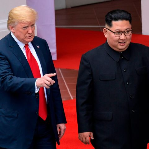 Donald Trump und Kim Jong Un während des Friedensgipfels in Singapur